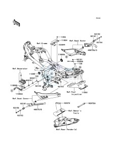 ER-6f EX650C9F GB XX (EU ME A(FRICA) drawing Frame Fittings