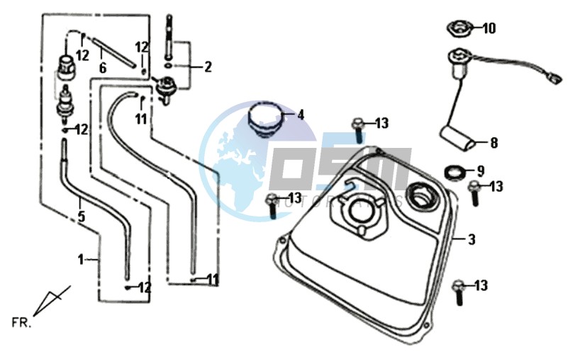 FUEL TANK - FUEL CUT