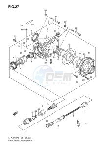 LT-A750X (P28-P33) drawing FINAL BEVEL GEAR (REAR)