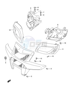 LT-A500X(Z) drawing FRONT GRILLE