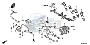 CBR600RRD CBR600RR UK - (E) drawing SUB HARNESS