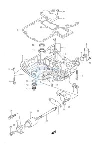 DF 140 drawing Engine Holder DF 140T (S/N 682149 & Newer) DF 140Z (S/N 680234 & Newer)