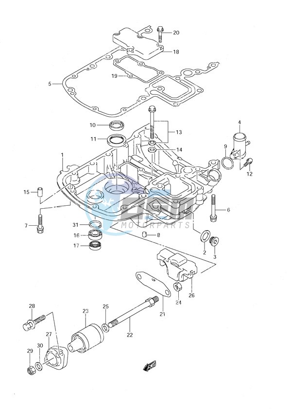 Engine Holder DF 140T (S/N 682149 & Newer) DF 140Z (S/N 680234 & Newer)