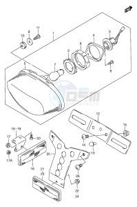 VZ800 (E2) MARAUDER drawing REAR COMBINATION LAMP