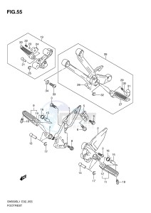 SV650S (E2) drawing FOOTREST