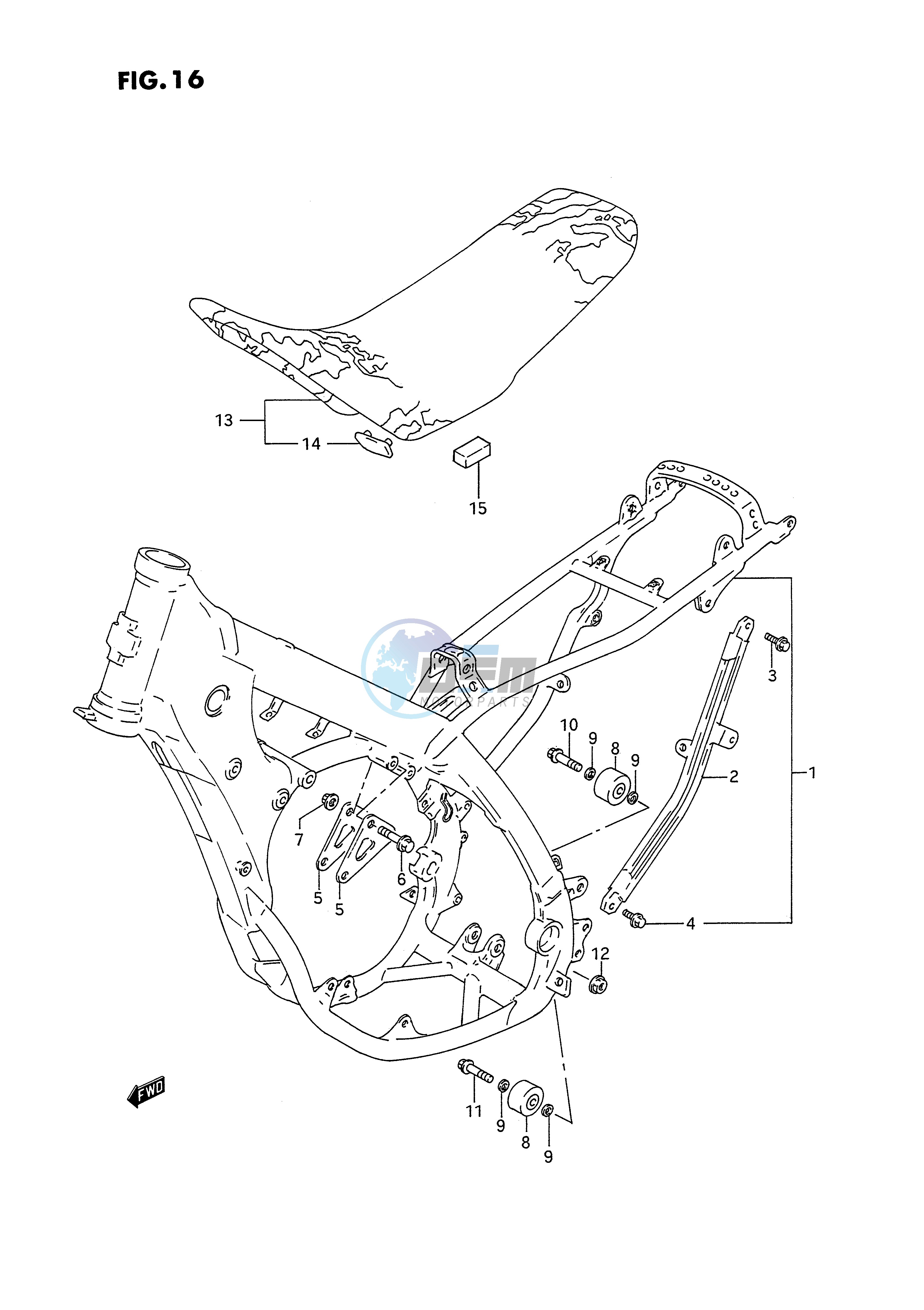 FRAME - SEAT (MODEL N P)