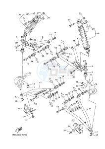 YXE700E YXE70WPHG WOLVERINE R-SPEC EPS HUNTER (2MB7) drawing FRONT SUSPENSION & WHEEL