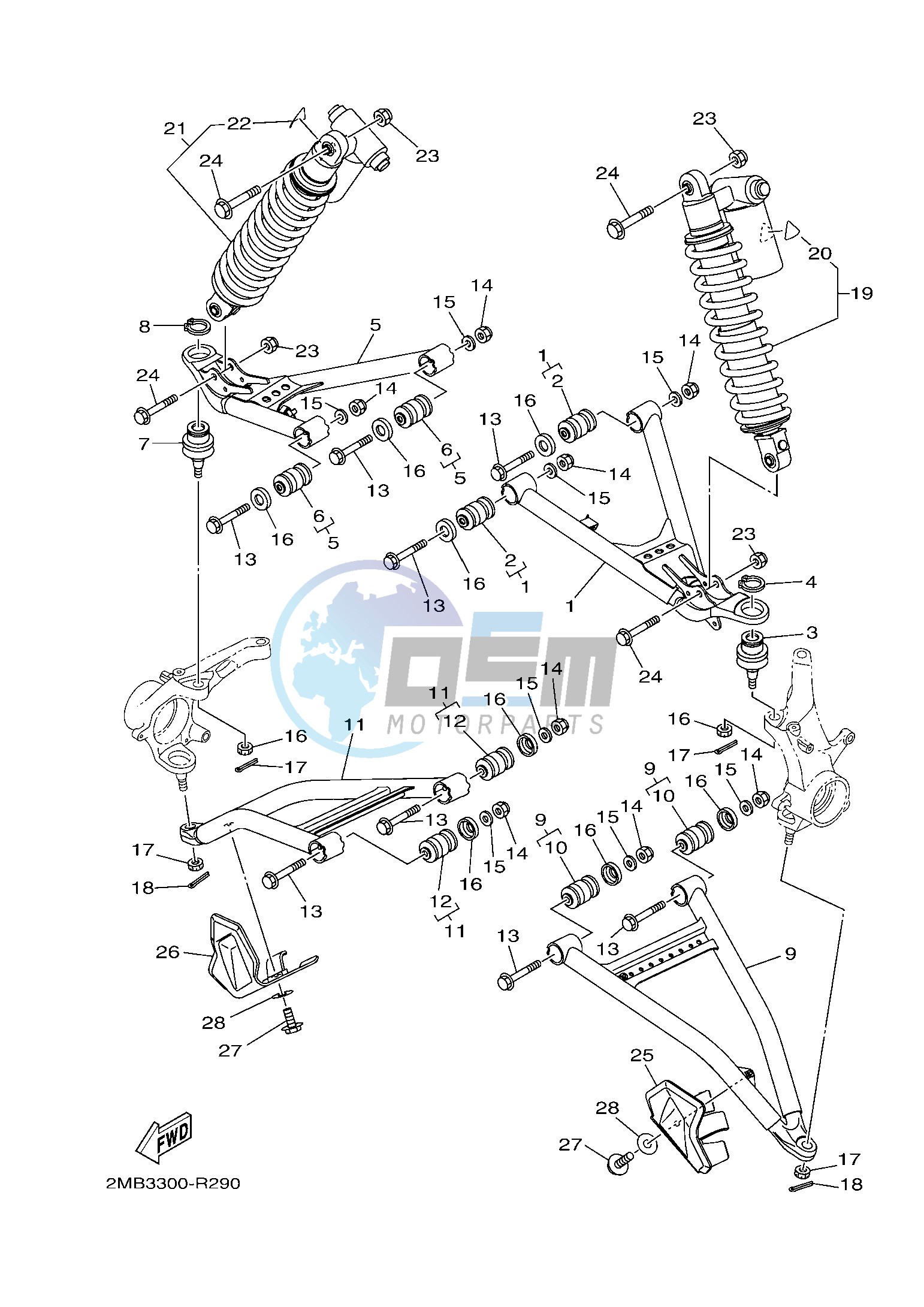 FRONT SUSPENSION & WHEEL