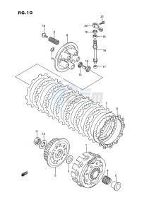 RM125 (E3) drawing CLUTCH