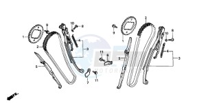 VT600C 400 drawing CAM CHAIN/TENSIONER