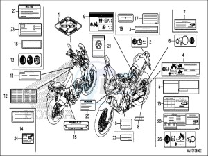 CRF1000DH 2ED - (2ED) drawing CAUTION LABEL