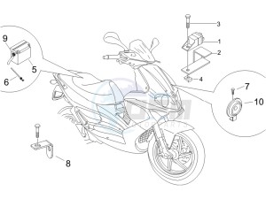 Runner 200 VXR 4t drawing Remote control switches - Battery - Horn