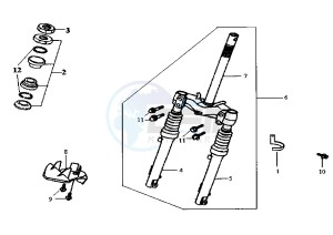 RED DEVIL - 50 cc drawing FRONT FORK