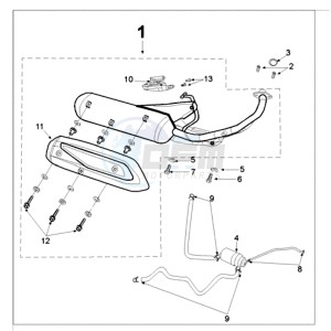 VIVA 3 L 50 4T drawing EXHAUST