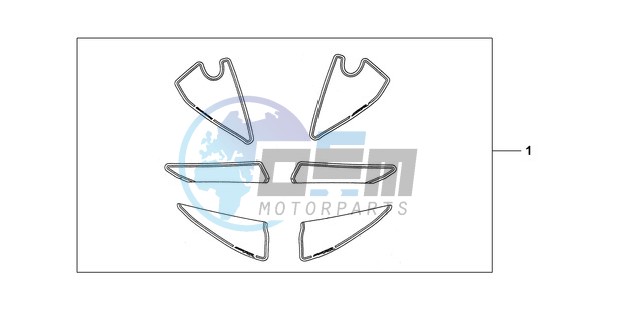 KIT, RACING STICKER