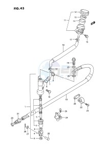 RMX250 (E3) drawing REAR MASTER CYLINDER (MODEL K)