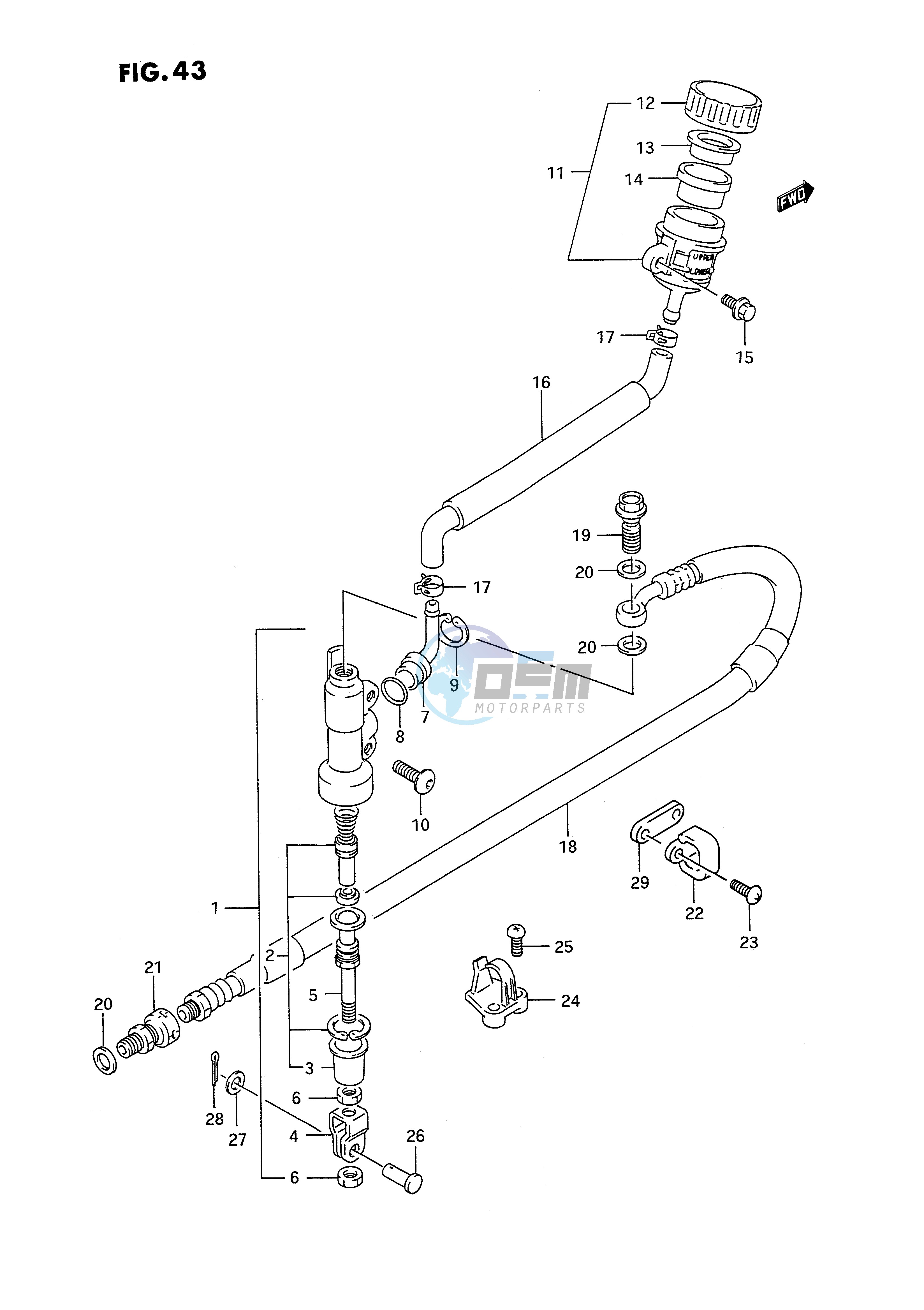 REAR MASTER CYLINDER (MODEL K)