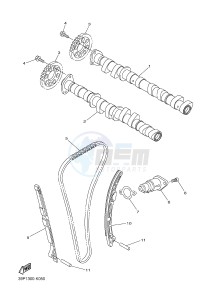 FZ8-N FZ8 (NAKED) 800 (2SH4) drawing CAMSHAFT & CHAIN