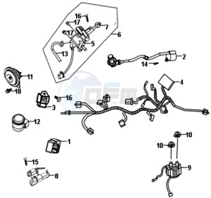 ALLO 50 45 KM/H L6 drawing WIRING HARNASS