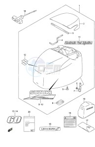 DF 60A drawing Engine Cover