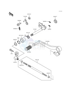 ZX 750 M [NINJA ZX-7R] (M1-M2) [NINJA ZX-7R] drawing GEAR CHANGE MECHANISM