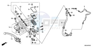 VFR1200XD Europe Direct - (ED) drawing FR. BRAKE MASTER CYLINDER