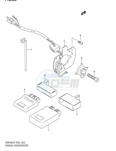 GSF600 (E2) Bandit drawing SIGNAL GENERATOR (MODEL Y K1 K2 K3)