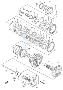 GSF1200 (E2) Bandit drawing CLUTCH