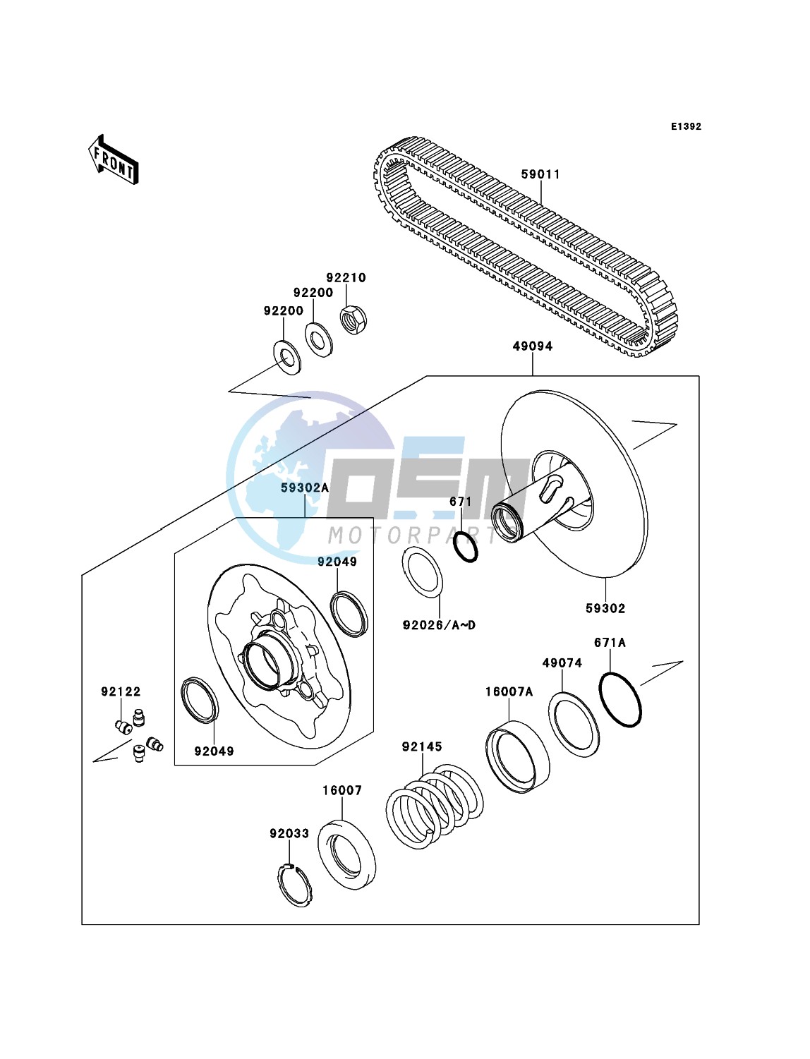 Driven Converter/Drive Belt