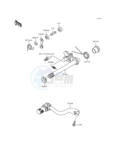 KX 250 K [KX250] (K) [KX250] drawing GEAR CHANGE MECHANISM