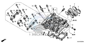 CB500F Europe Direct - (ED) drawing CYLINDER HEAD