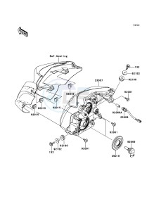 ER-6N ER650CBF GB XX (EU ME A(FRICA) drawing Headlight(s)