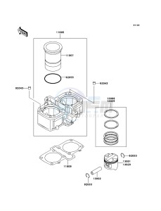 KLE500 KLE500B6F GB XX (EU ME A(FRICA) drawing Cylinder/Piston(s)