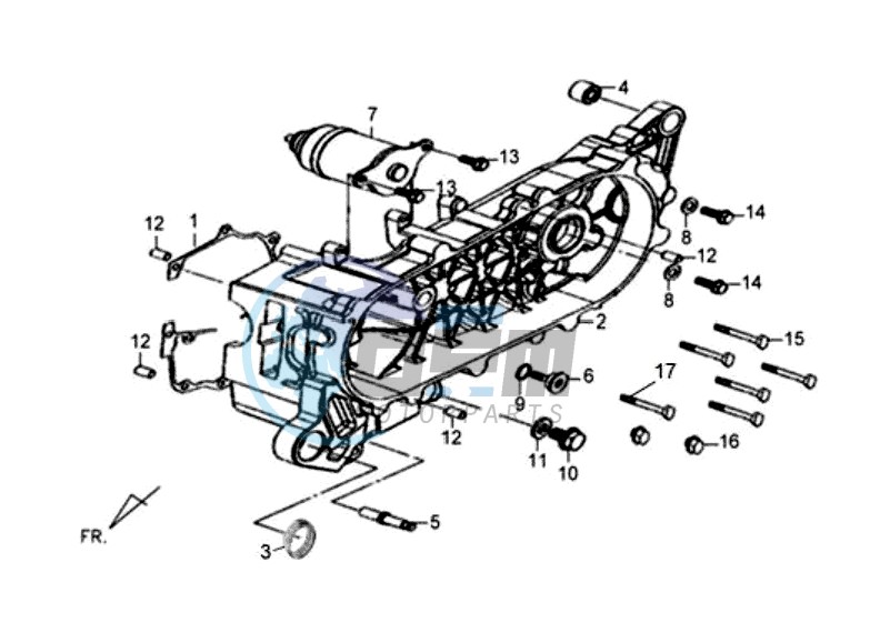 CRANKCASE COVER LEFT