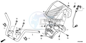 TRX420FA2E TRX420 Europe Direct - (ED) drawing HANDLE PIPE