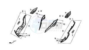 Joymax 300i ABS drawing R-L SIDE COVER