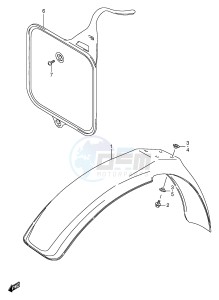 RM80 (E24) drawing FRONT FENDER