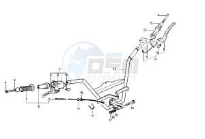 X9 180 Amalfi drawing Handlebar - Master cylinder