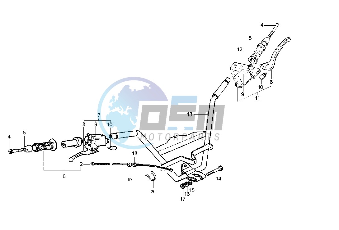 Handlebar - Master cylinder