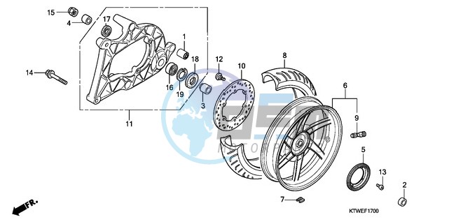 REAR WHEEL/SWINGARM