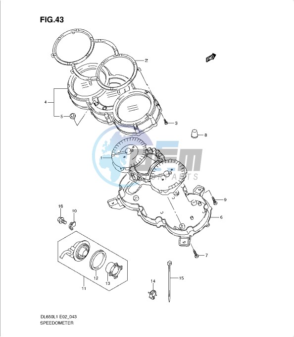 SPEEDOMETER (DL650L1 E2)