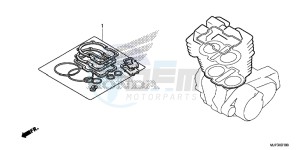 CRF1000AG CRF1000 - Africa Twin - ABS Europe Direct - (ED) drawing GASKET KIT A