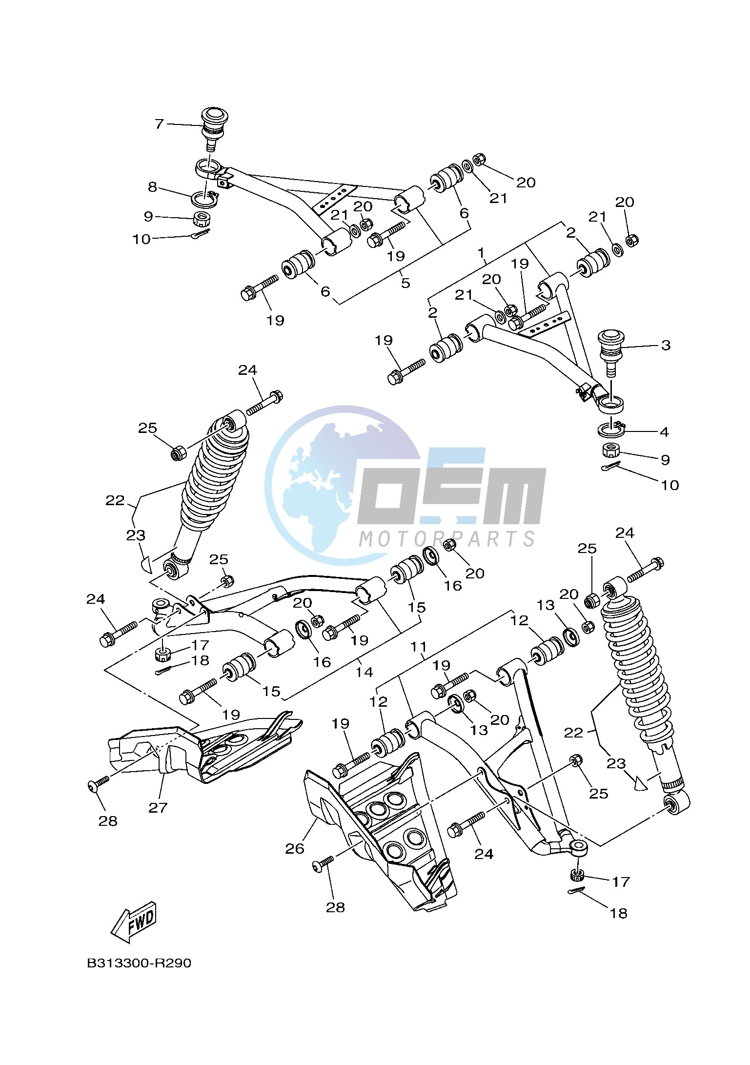 FRONT SUSPENSION & WHEEL