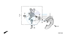 TRX420TMA Australia - (U / 2WD) drawing FRONT KNUCKLE (2WD)