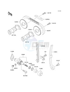 KL 250 G [SUPER SHERPA] (G4-G8 G8 CAN ONLY) [SUPER SHERPA] drawing CAMSHAFT-- S- -_TENSIONER