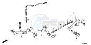 CBR250RAD CBR250R ABS 2E - (2E) drawing PEDAL