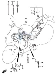 GSX-S1000F drawing WIRING HARNESS