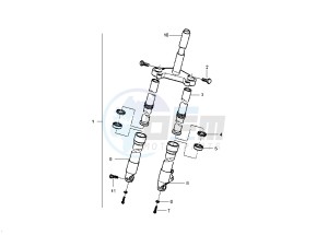 Runner VX-VXR 125-200 125 drawing Front Fork