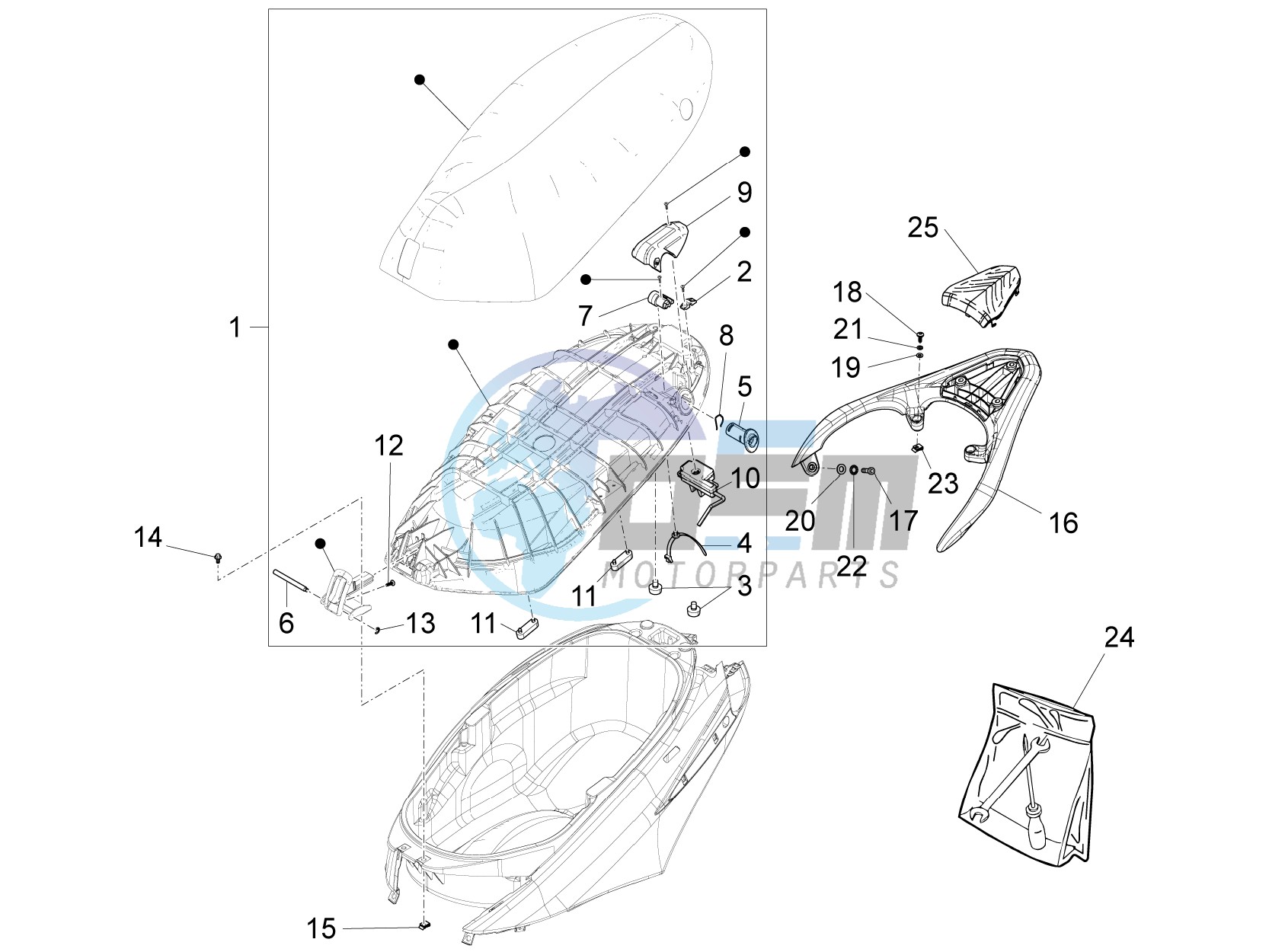 Saddle/seats