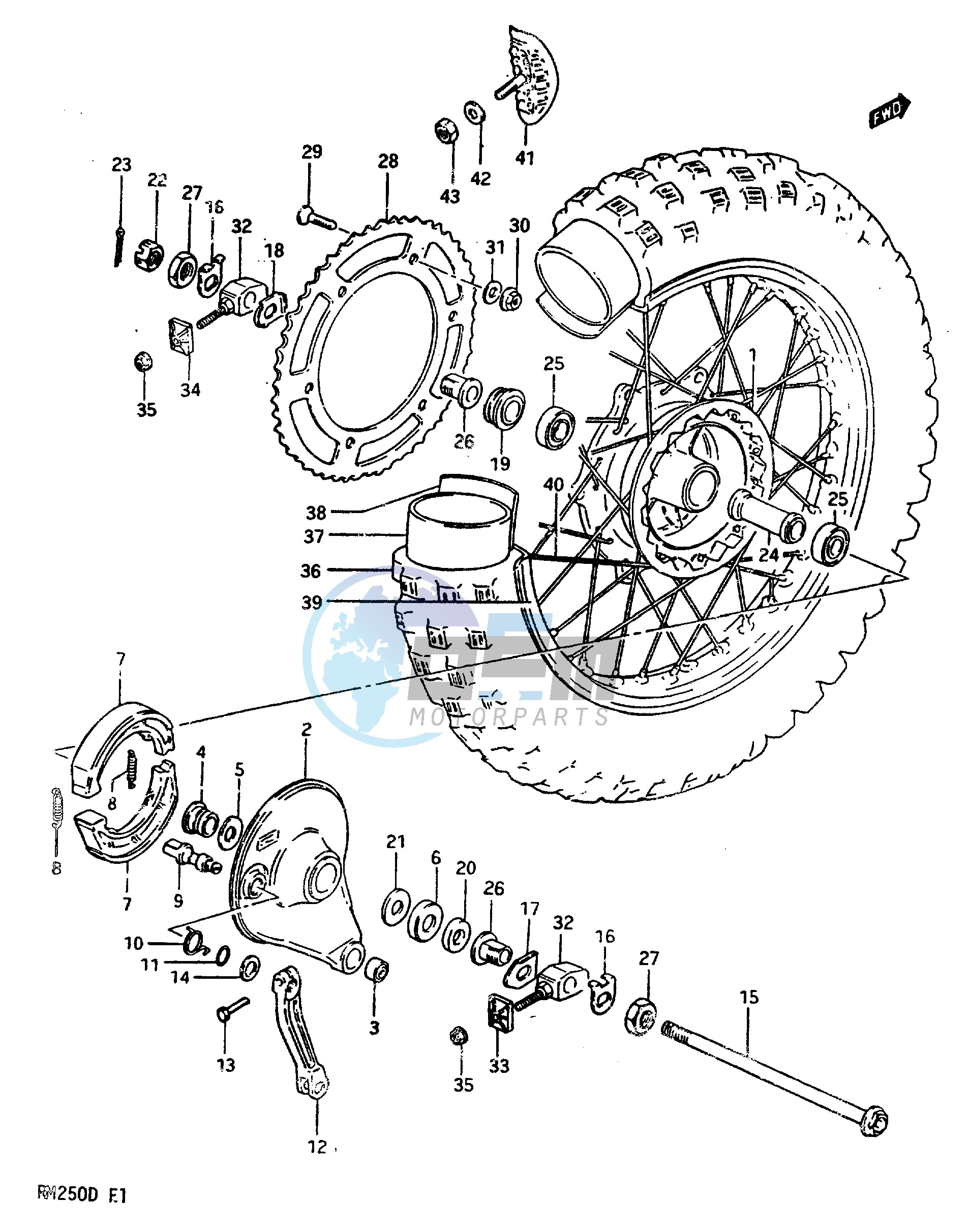 REAR WHEEL MODEL D